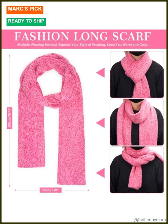 Winter Beanie Hat Scarf Touchscreen Gloves Set - Acrylic & Polyester, Thermal main image 6